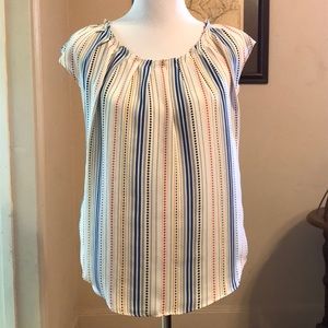 LC Lauren Conrad Cap Sleeve Blouse Sz S